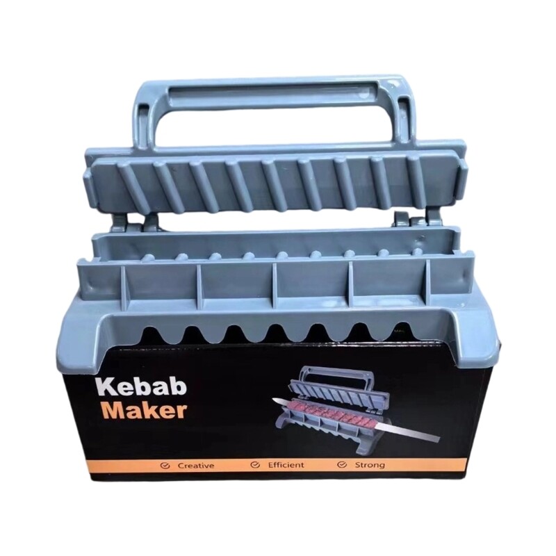 Manual Kebab Making Tool BBQ Skewer Machine Folding Barbecue Skewer Maker