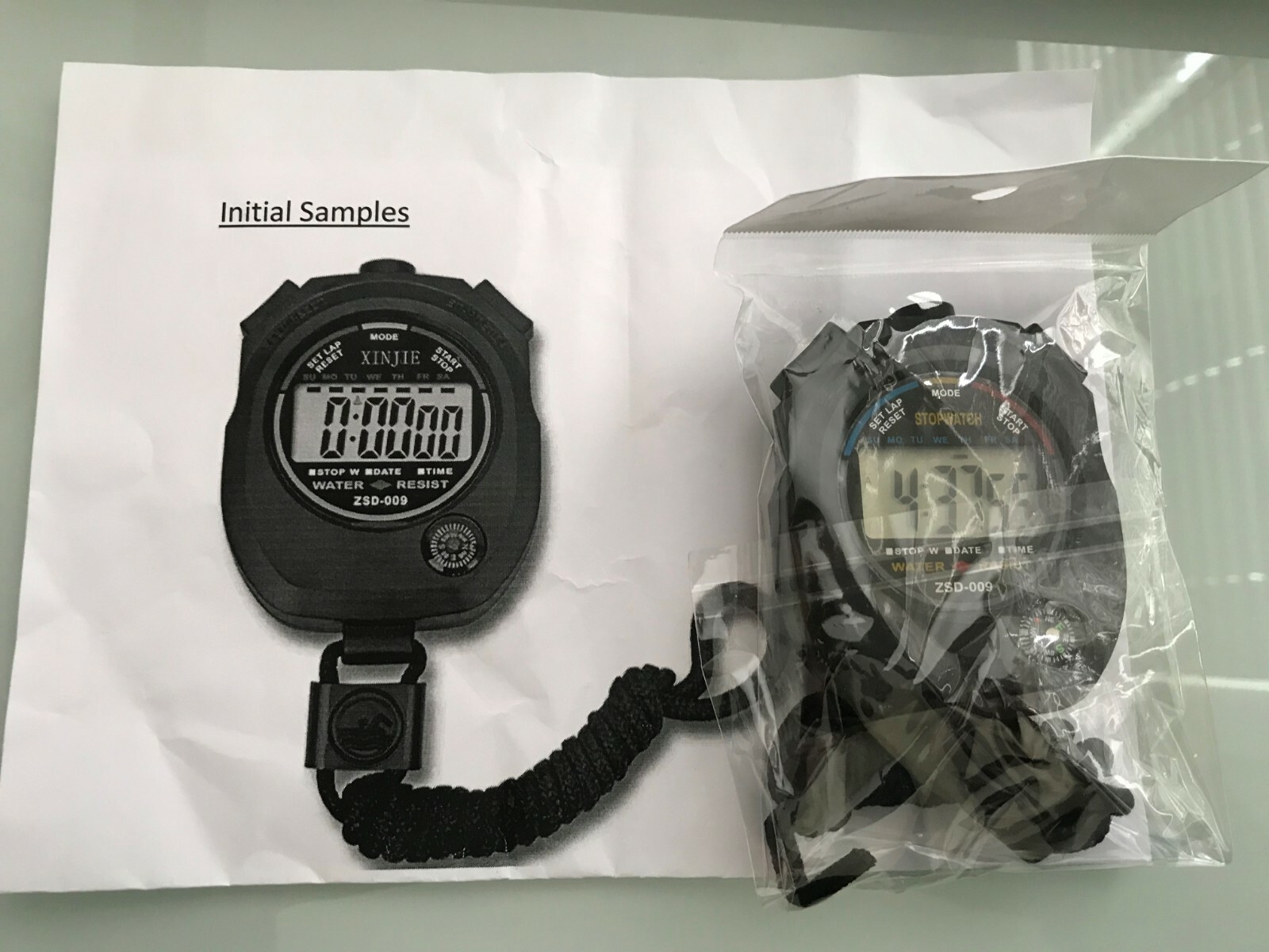Factory Direct 200 BLACK SPORTS STOPWATCHES  NECK STRAP $4.99 each + FOB freight