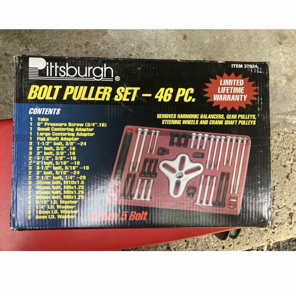 UNUSED Pittsburgh 46 pc. bowl puller set 37824
