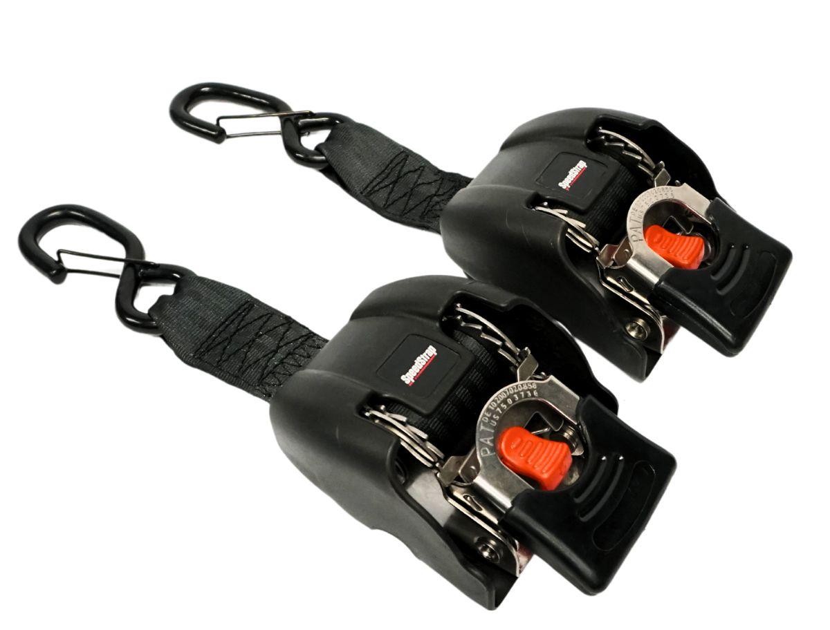 SpeedStrap 29401-Stainless 2"x43" Retractable Marine Transom Tie-Downs w/Hooks