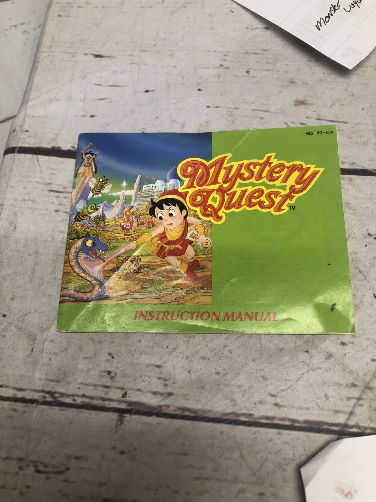 Mystery Quest Manual Only Nintendo NES