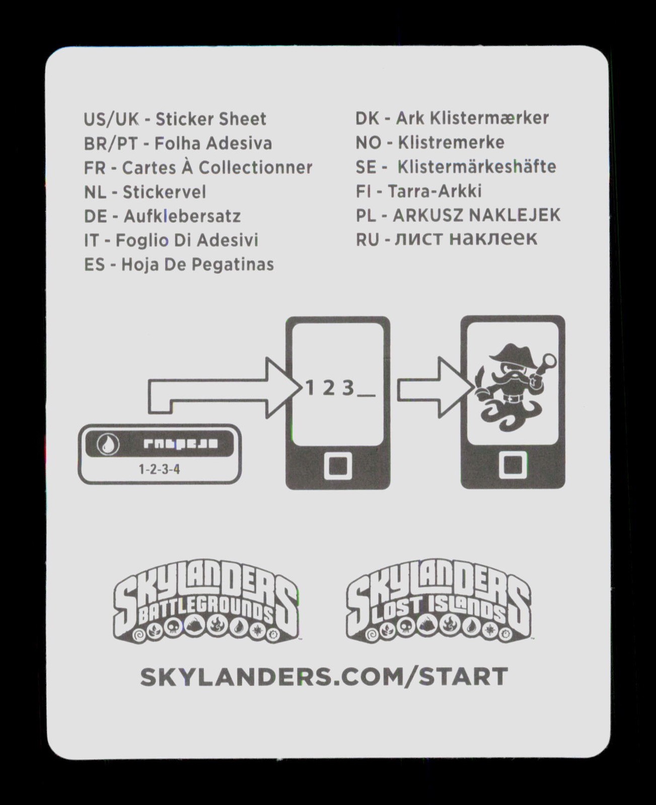 Night Shift Skylanders Swap Force 2013 Activision Sticker