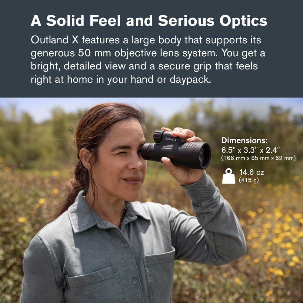 Celestron – Outland X 10x50 Monocular – Includes Monocular, Clear
