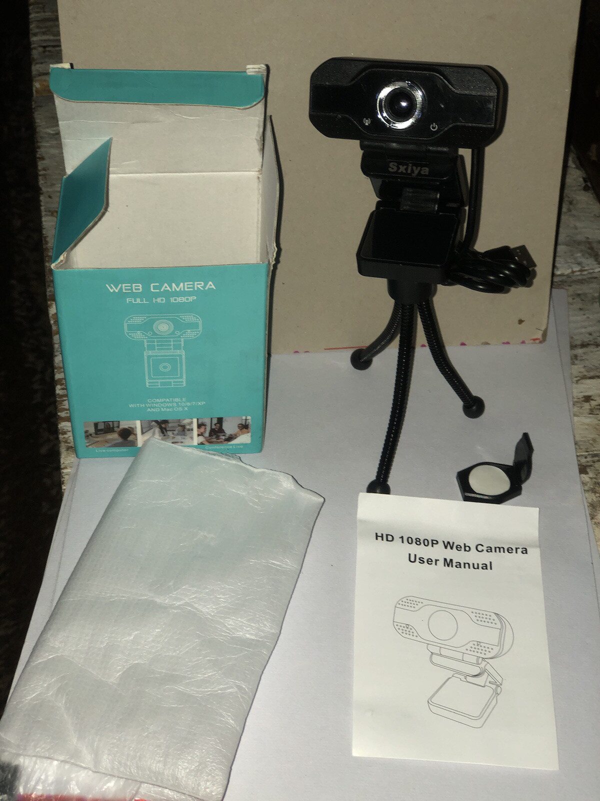 Web Camera 1080P FULL HD Compatible With Windows 10/8/7/XP And Mac OS X Openbox