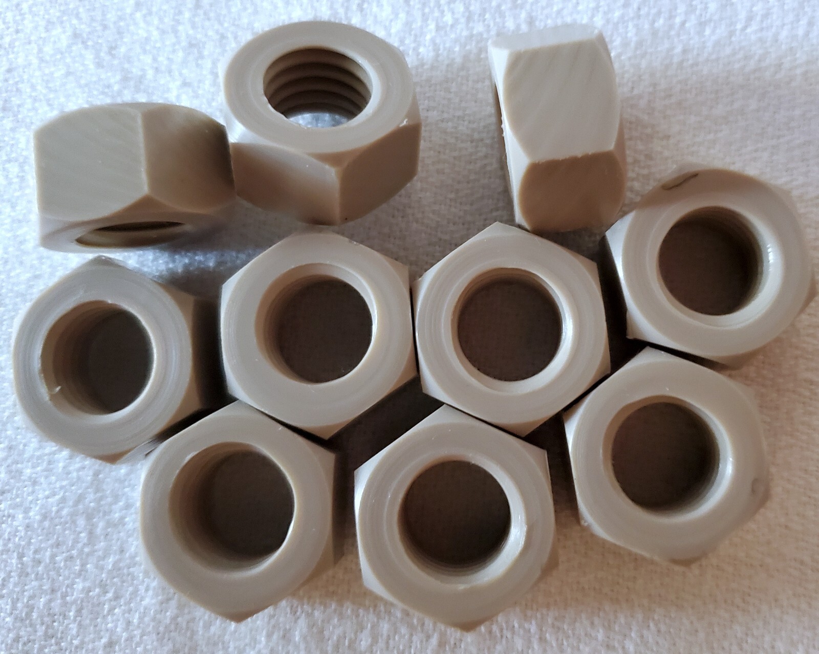 Craftech Industries PEEK Hex Nuts Size 1/2-13 - 10PK - New FREE SHIP