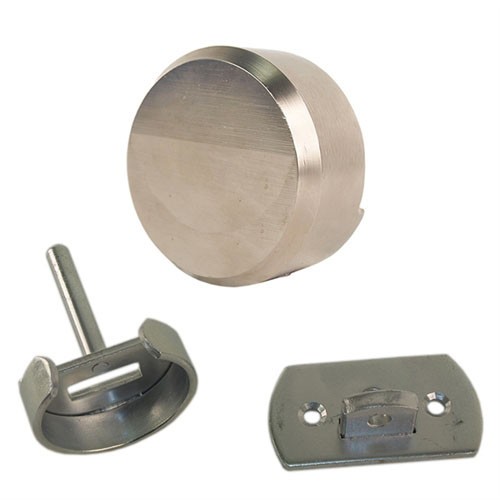 (Like American Lock A2000) 2-7/8" Shackleless Padlock Hockey Puck Round &...