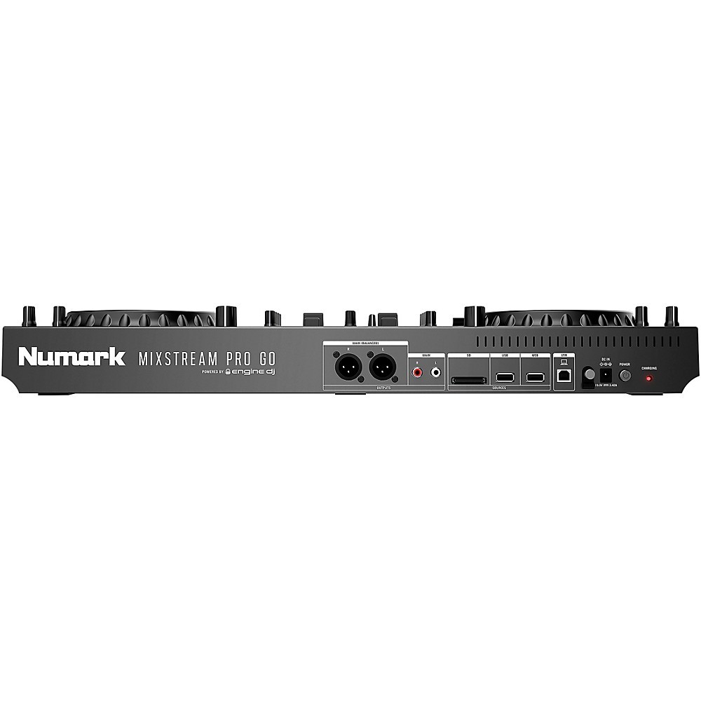 Numark Mixstream Pro Go Battery-Powered Standalone Streaming 2-Ch DJ Controller