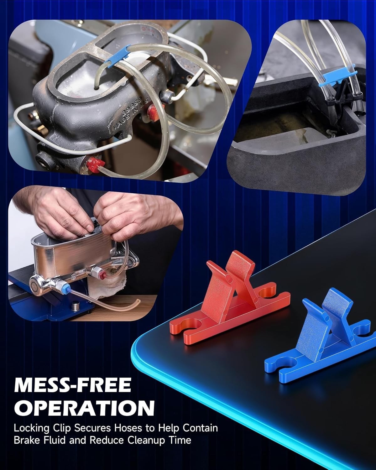 31 Pcs Master Cylinder Bleeder Kit Brake Bleeding Adapter Pro Tool Set