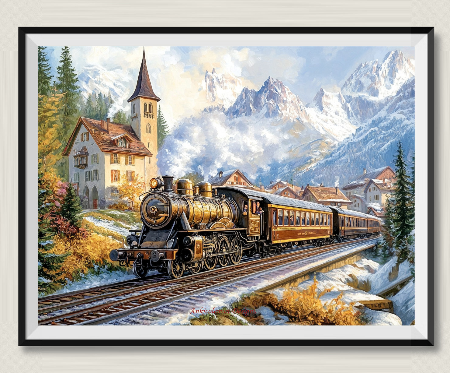 The Imperial Express - Chart Counted Cross Stitch Patterns Needlework DMC Color