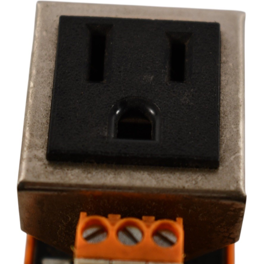 Weidmuller 9915480000 RS-SIMPLEX DIN Rail Single AC Outlet 120V 15A