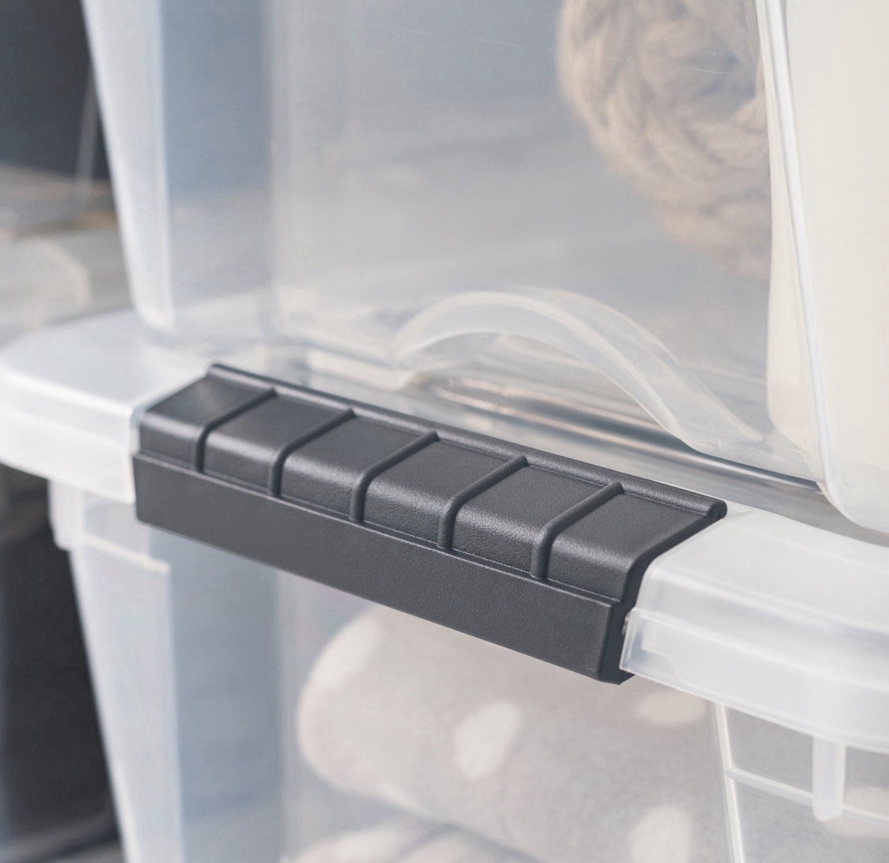 IRIS Buckle-Up Storage Set - Clear - 12.9QT - 4 Pack