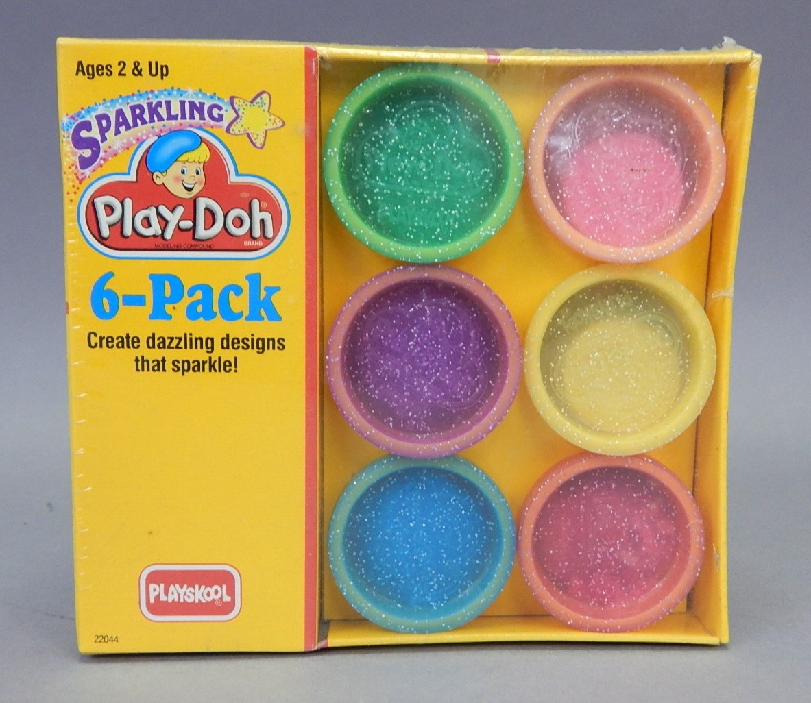 New Sealed Box Vintage 1992 Sparkling Play-doh 6 pack