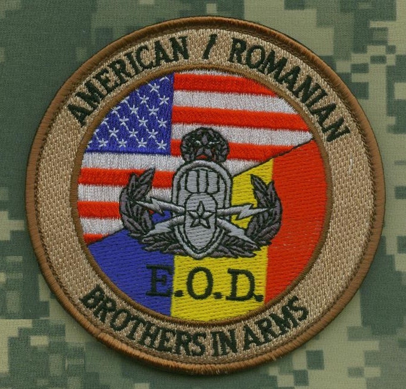DAESH WHACKER GREEN BERETS US/ROMANIAN in AFGHANISTAN URBAN WARFARE PATCH: EOD