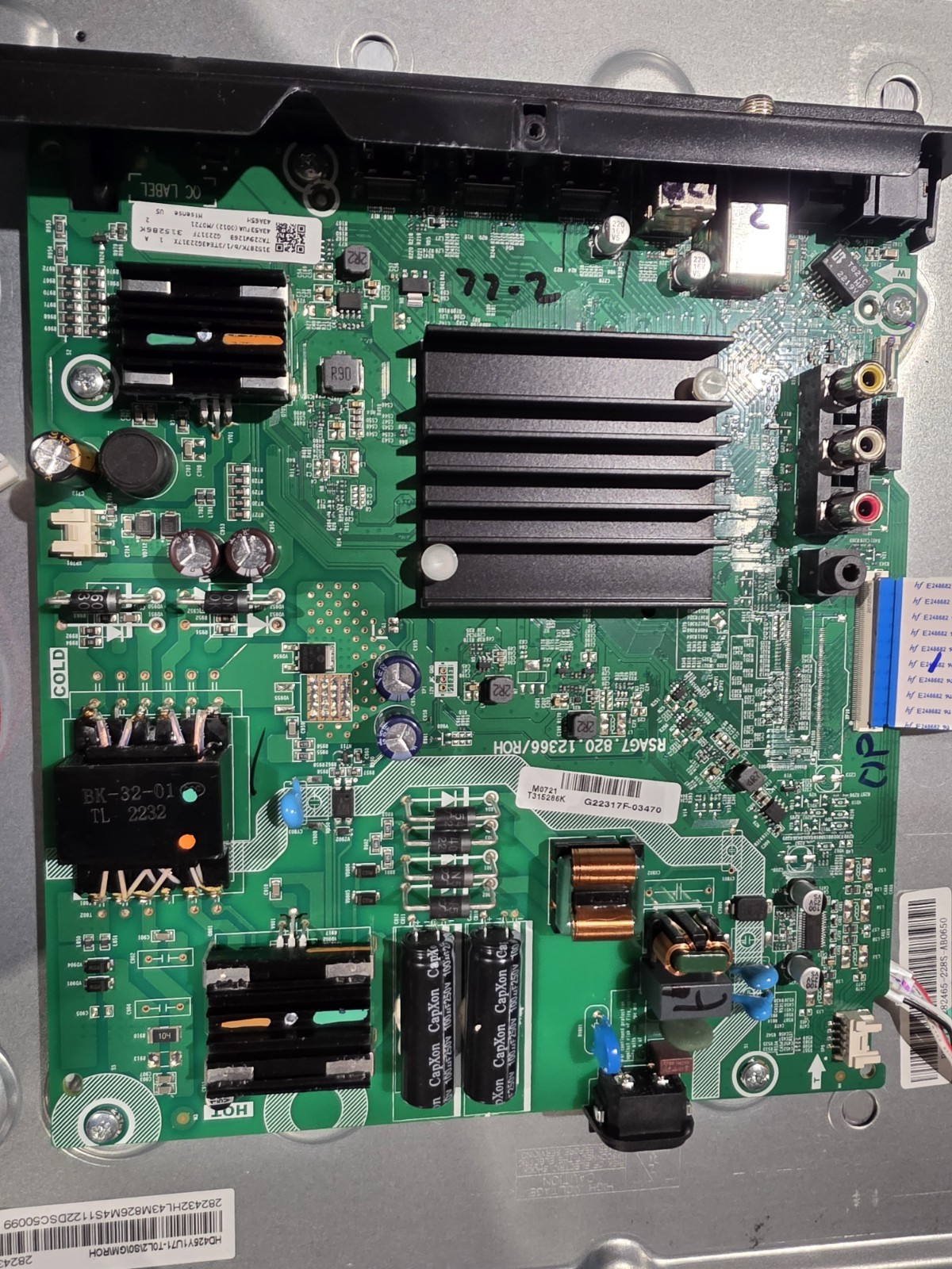 Hisense 43" 315287 315286 Main / Power Supply Board 43A65H