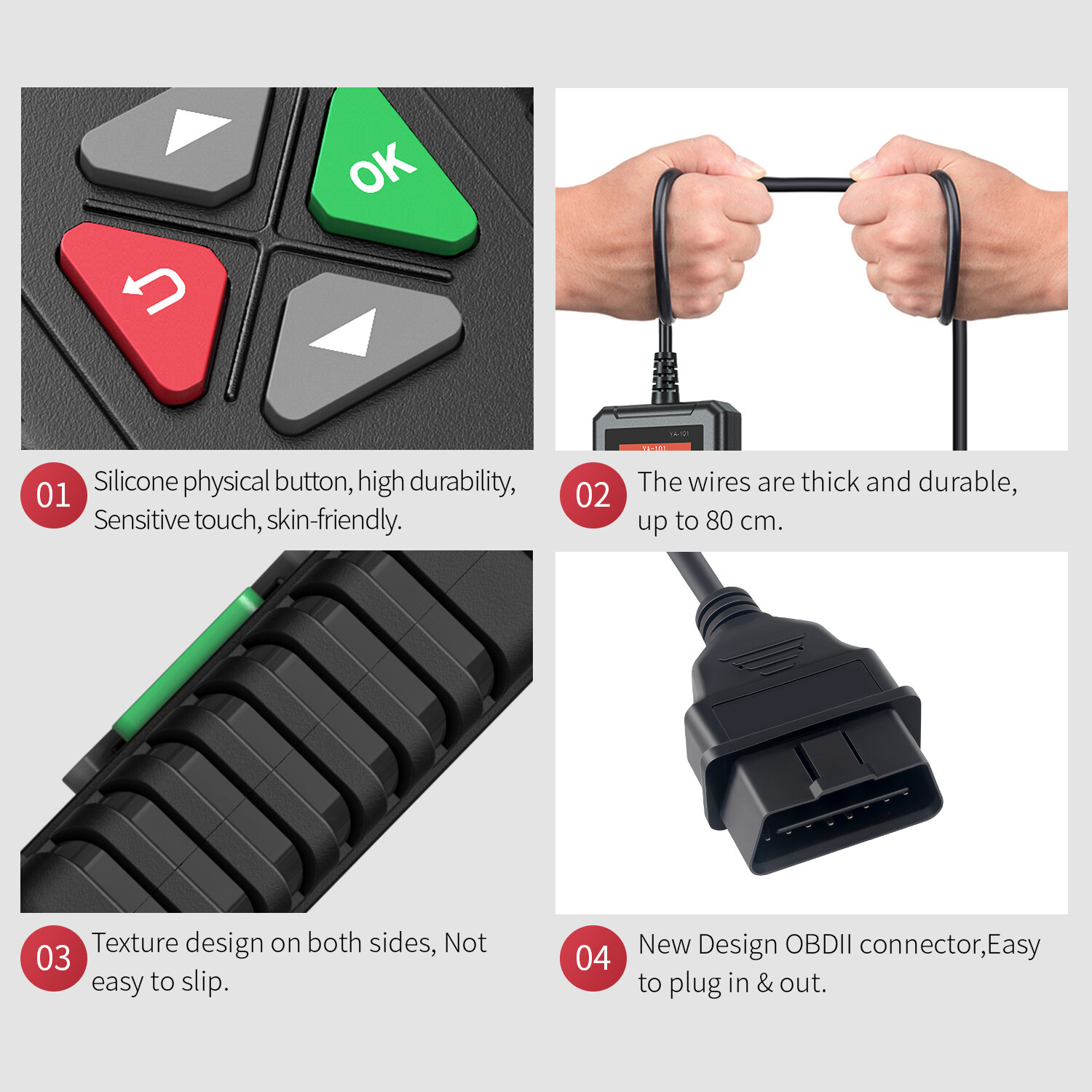 Automotive OBD2 Diagnostic Scanner Car Check Engine Light Tool OBD Code Reader