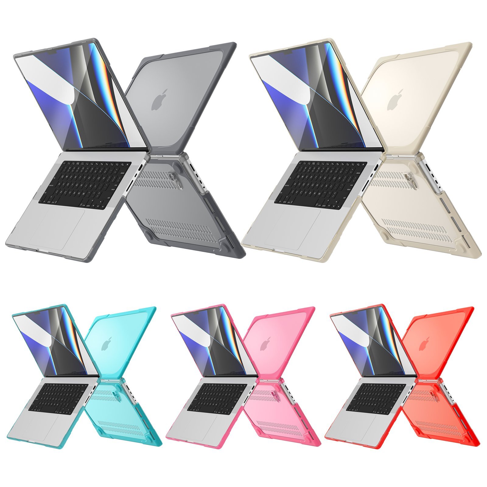 Shockproof Hard Shell Stand Case for MacBook Pro 14 Inch M1/M2/M3/M4/M5 Pro Max