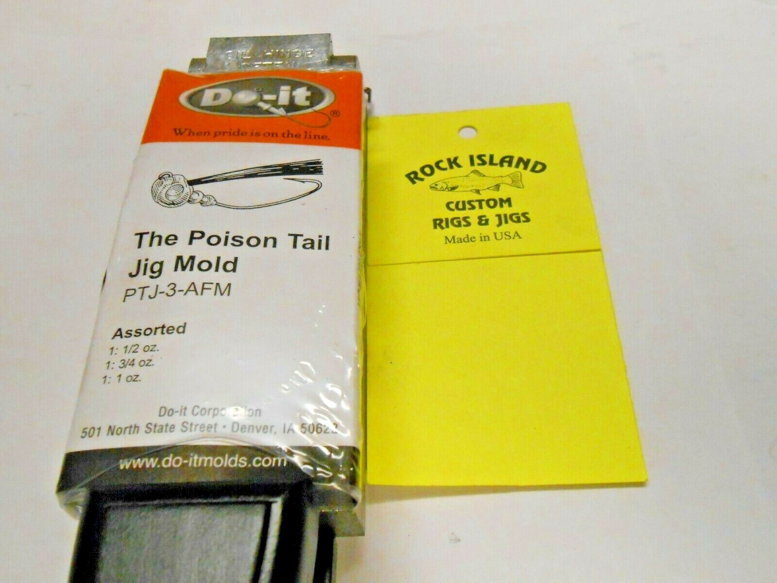 3419 DO-IT WEEDLESS POISON TAIL JIG MOLD 1/2 - 1 oz