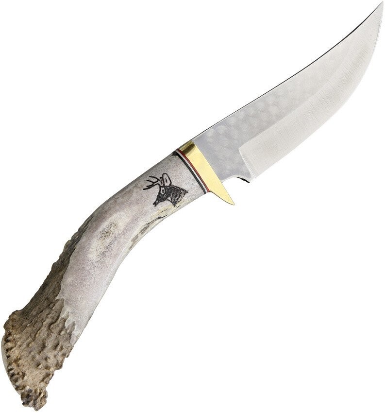 Ken Richardson Knives Fixed Blade Hunter Blade Knife Shed Antler/ Turquoise