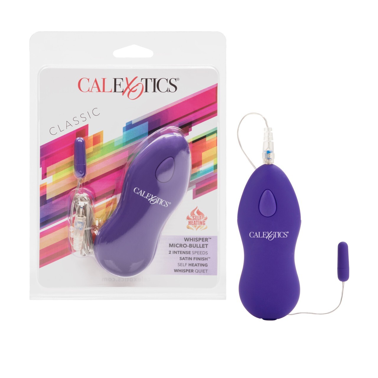 California Exotic Novelties Whisper Micro Bullet Purple Vibrator, New