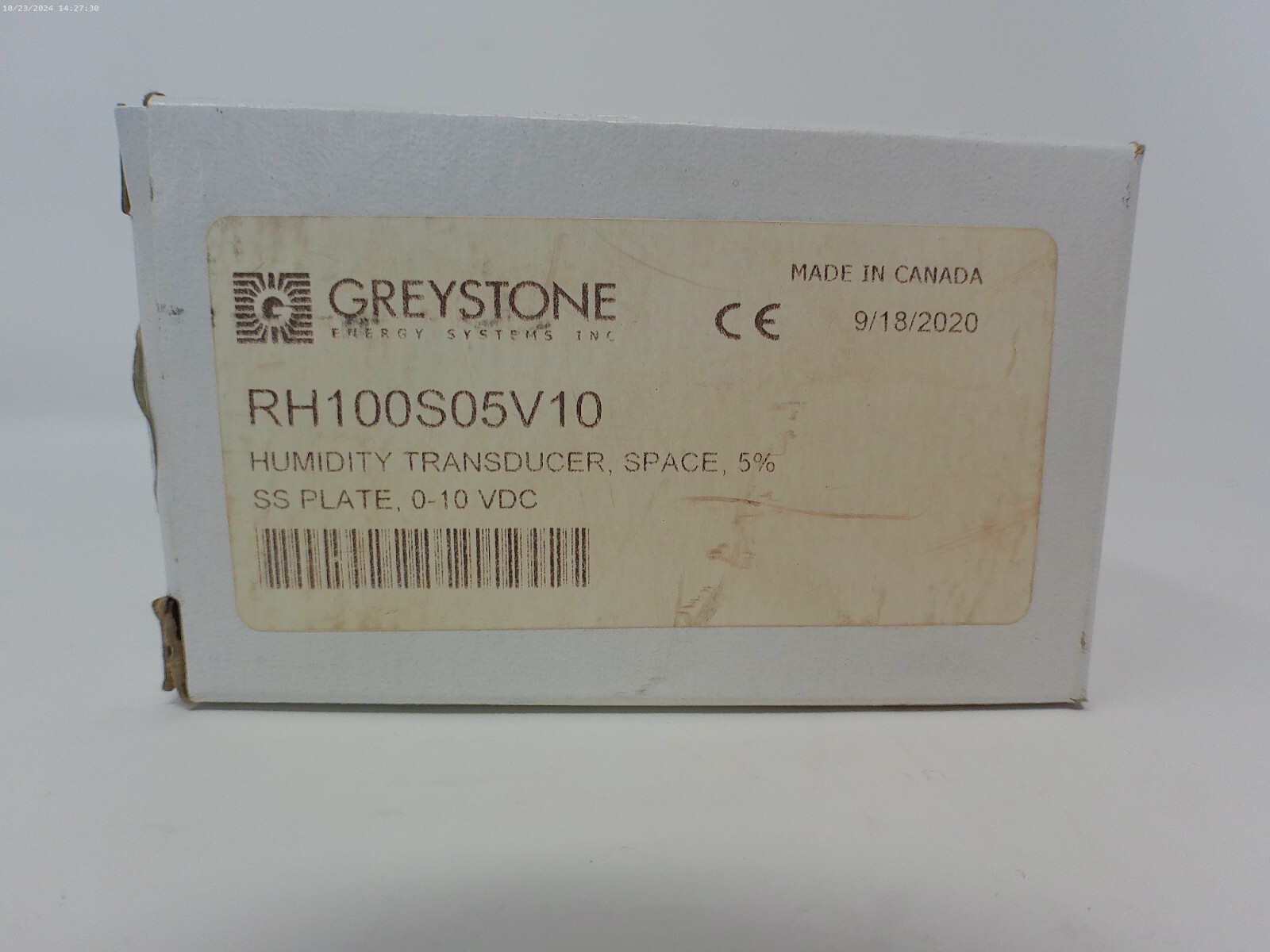Greystone RH100S05V10 Humidity Transducer