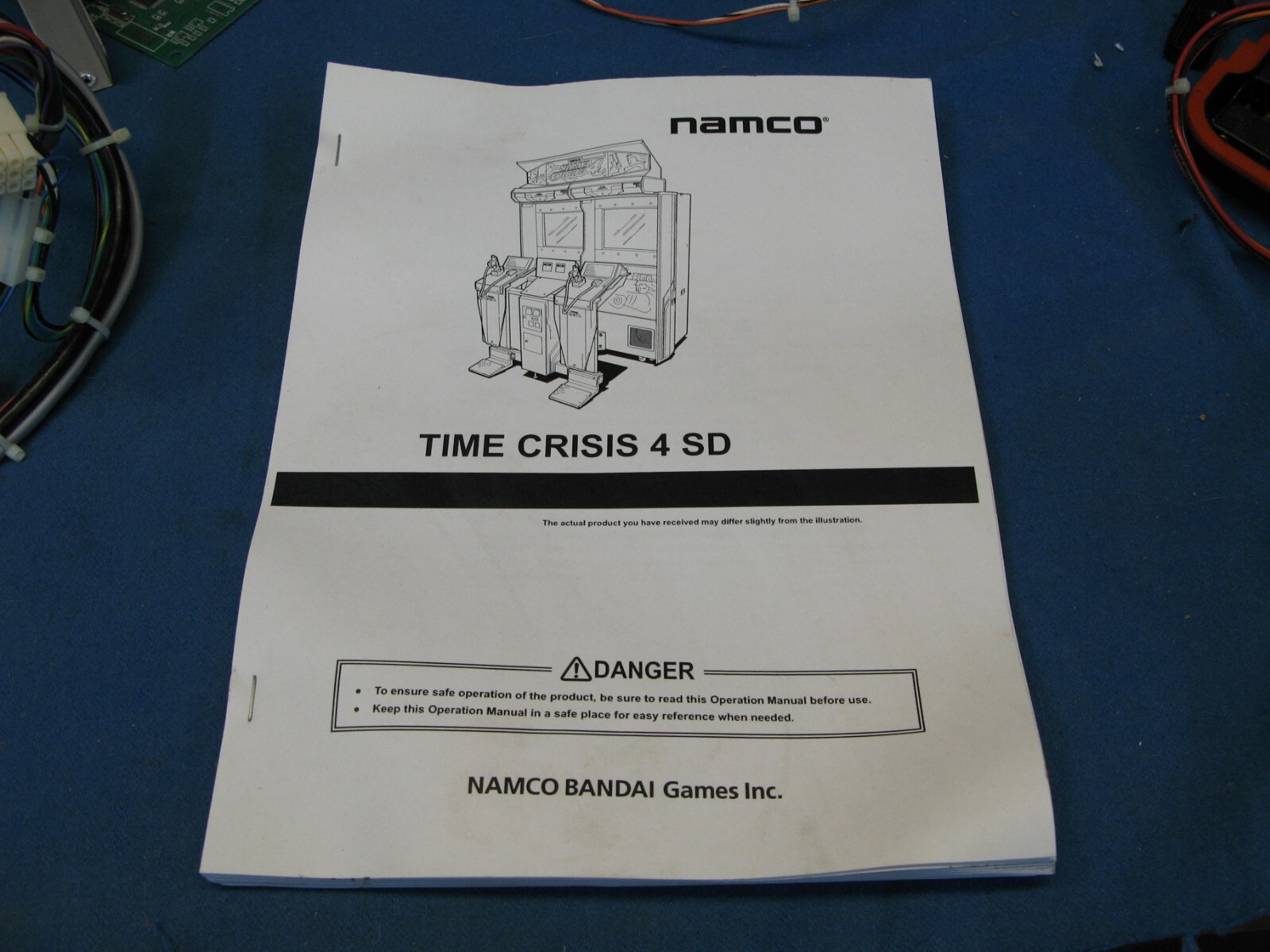Namco Time Crisis 4 SD Used Arcade Game Manual