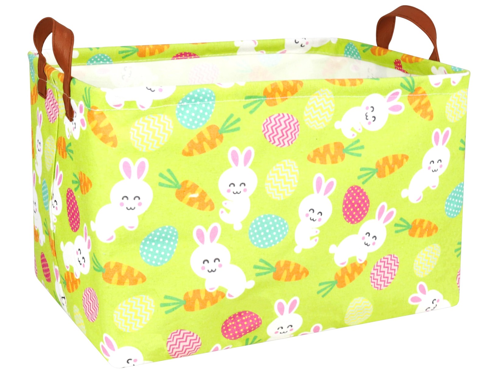 BOOHIT Rectangle Empty Easter Baskets Boy Large Toy Storage Bin Girls collaps...