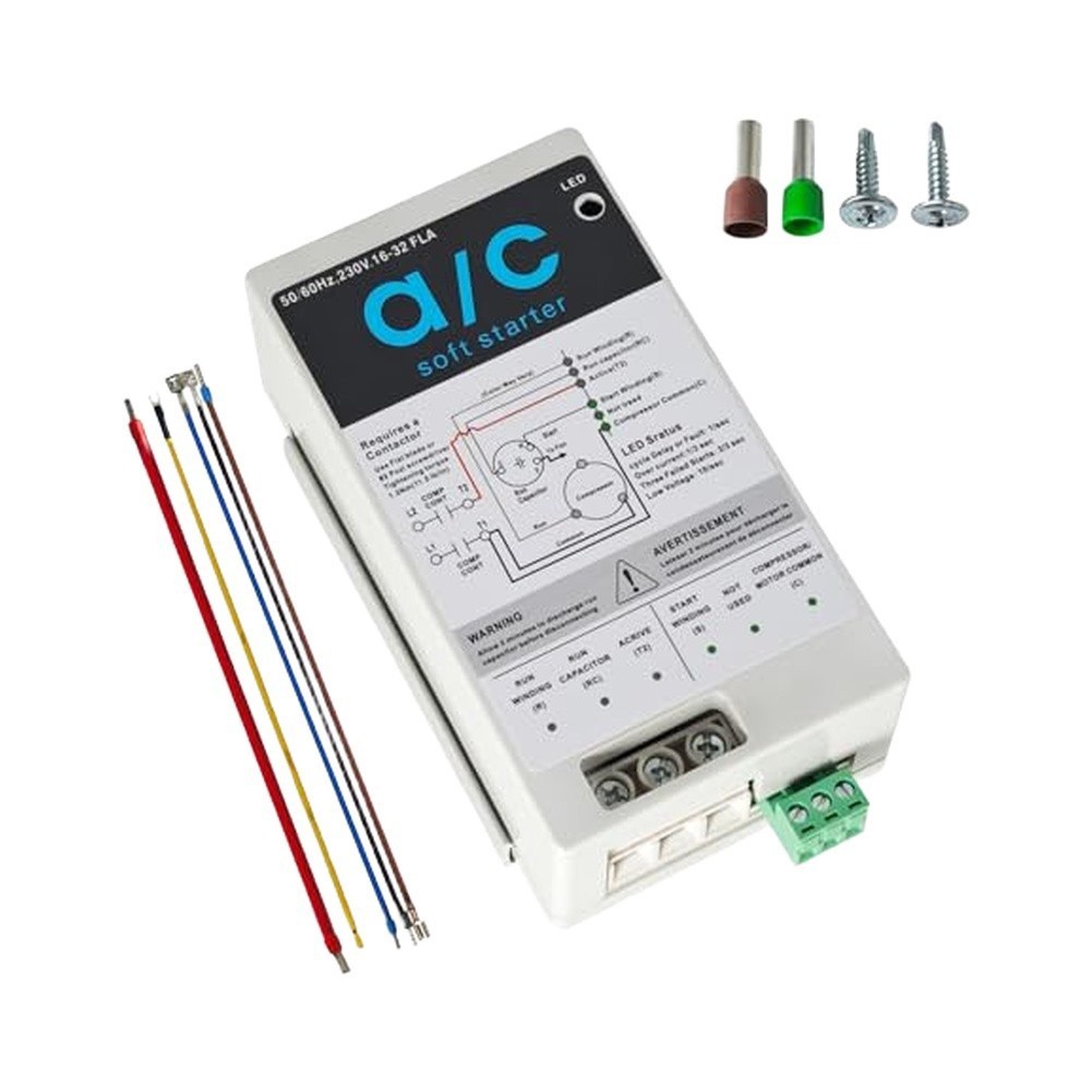 16-32A Soft Start for 4-7 Ton AC Units Quiet Startup 230V 50/60Hz