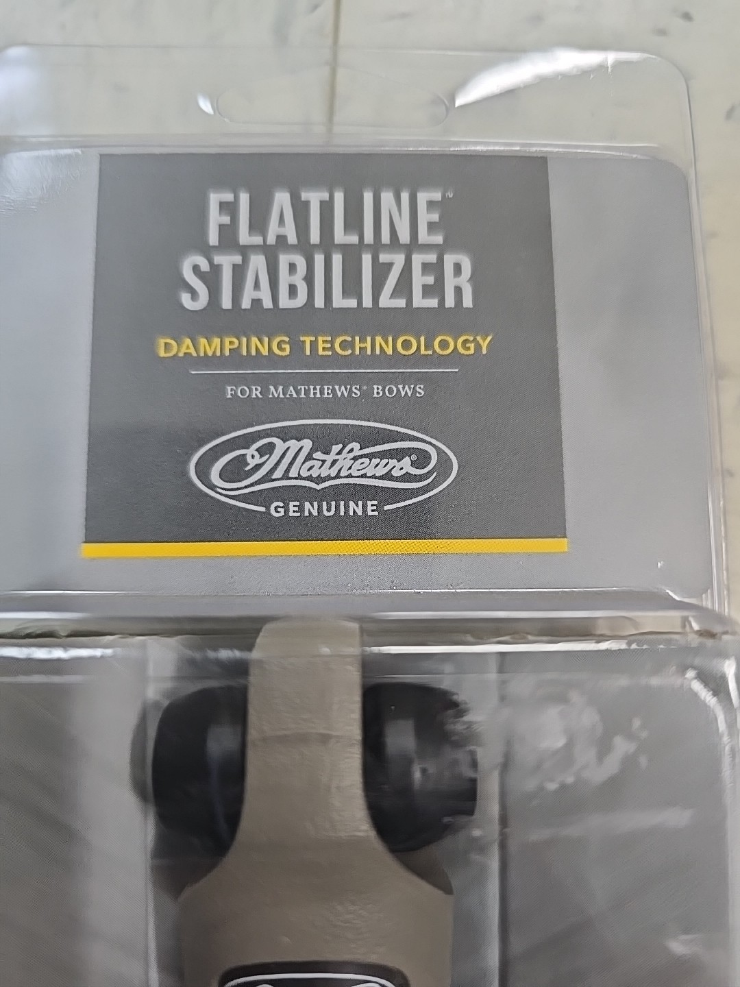Mathews Archery Mathews Flatline 8inch Stabilizer (Granite)