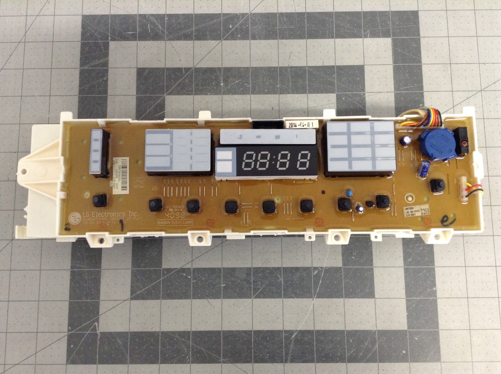 LG Washer WT1101CW Main Control User Interface Board EBR76262102 EBR76262201