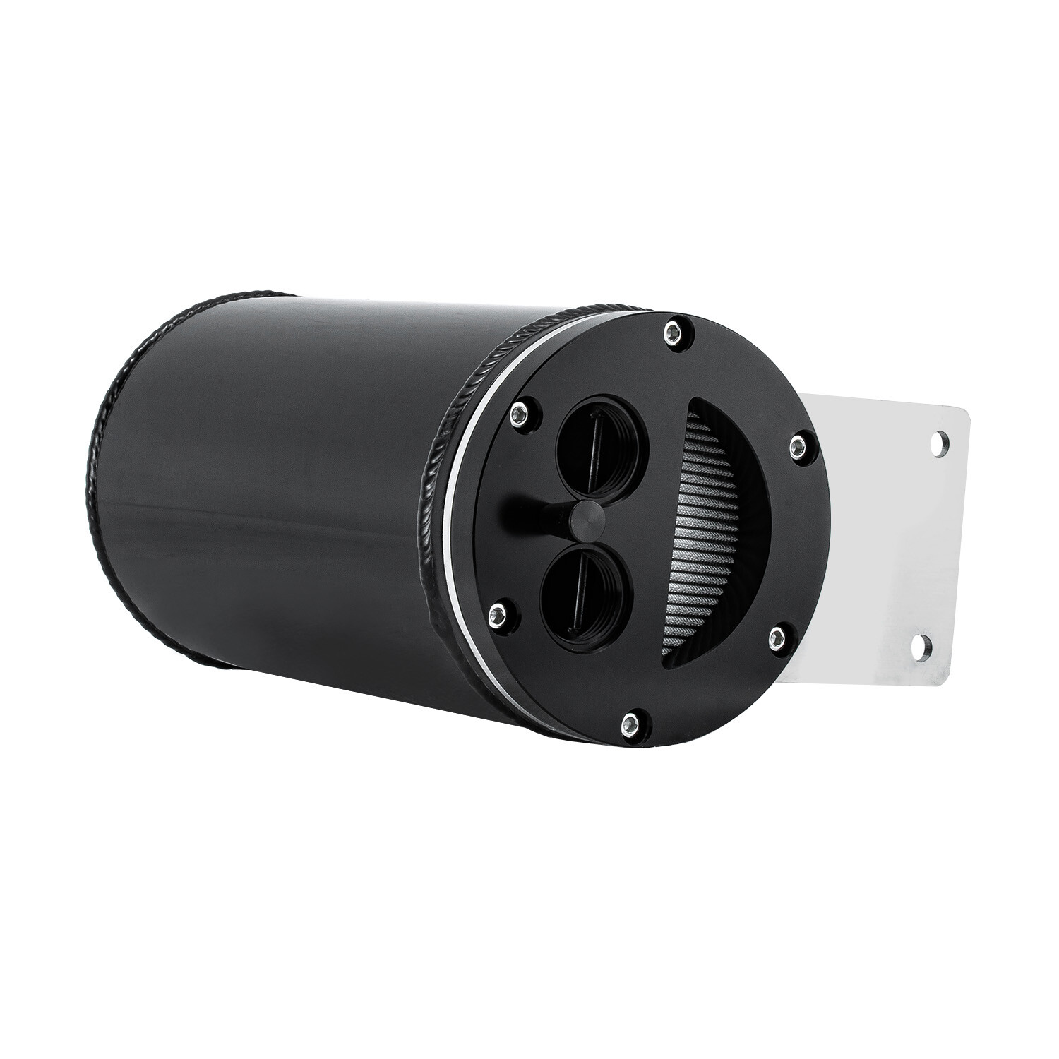 Universal Baffled Catch Can Assembly 12695- Open Loop Aluminum