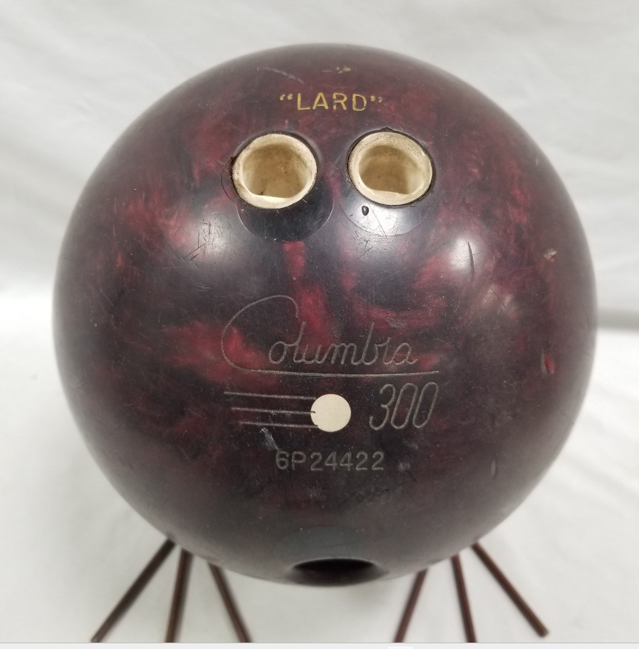 Columbia 300 Bowling Ball Candy Apple Red Marble Swirl "LARD" 15 LB
