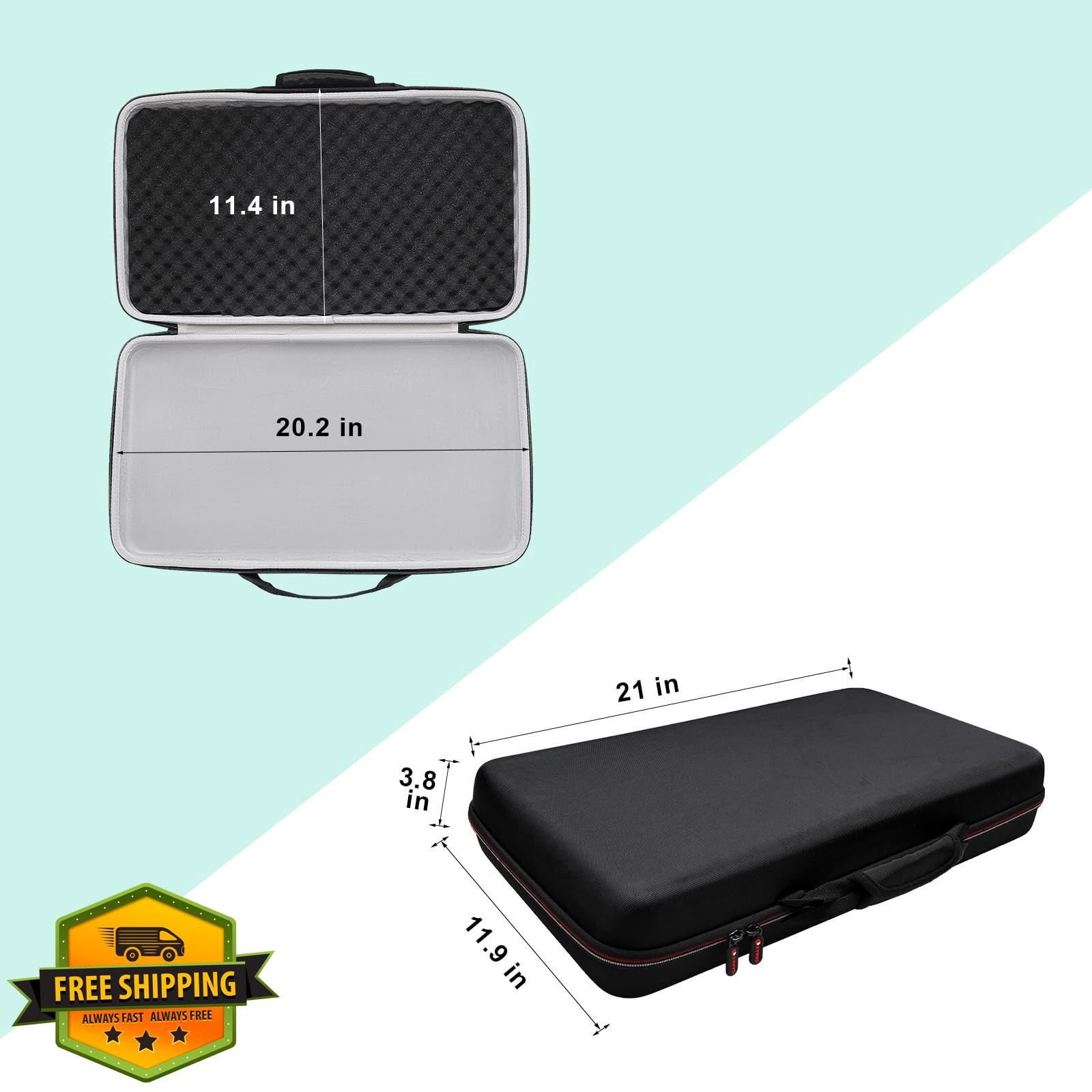 XANAD Hard Case for Pioneer DJ DDJ-FLX4 Controller