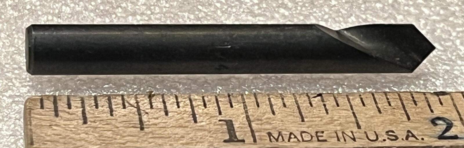 1/4" X 90° HSS Center Reamer Countersink, Single Flute  1/4" Shank, New