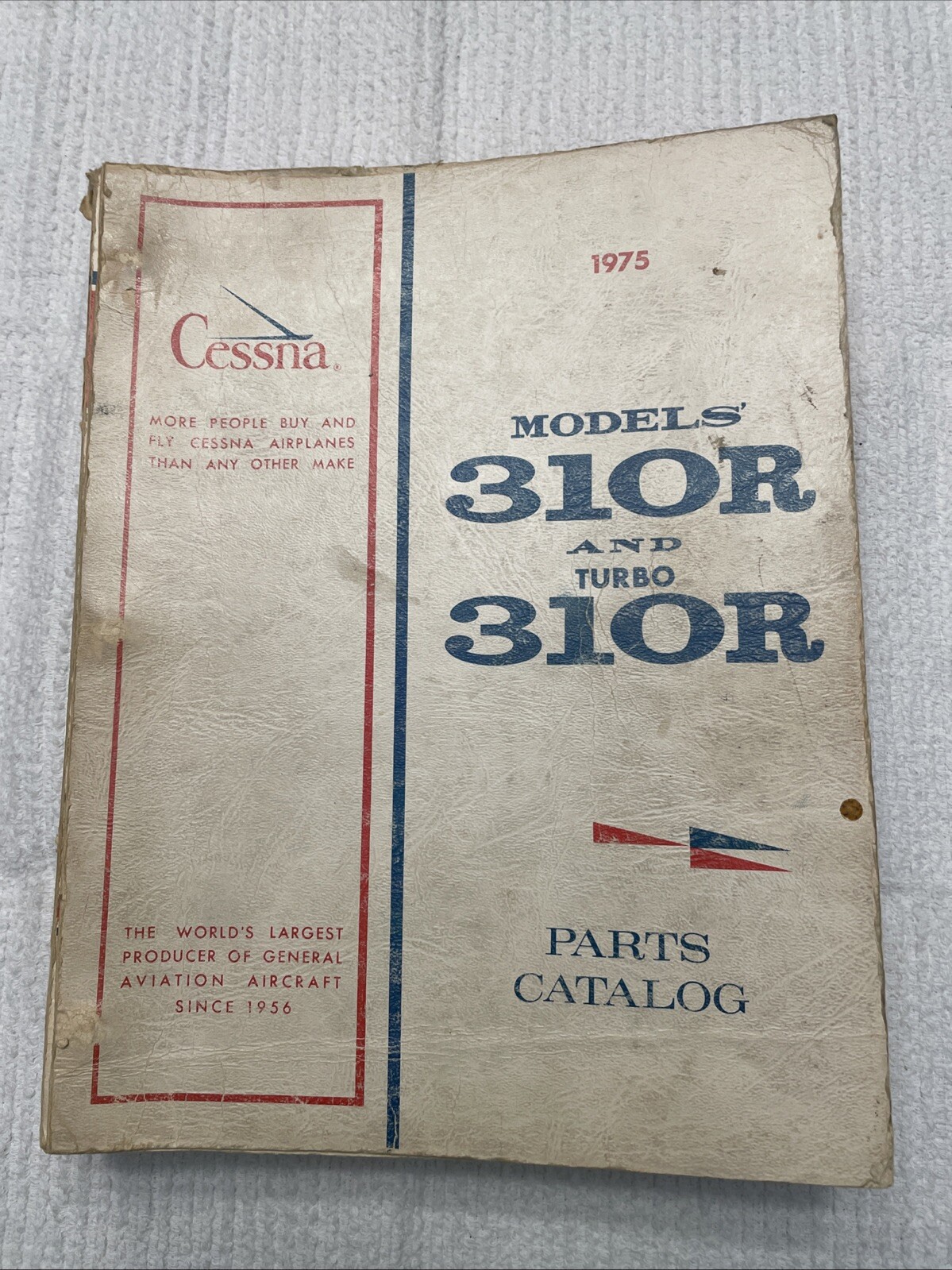 CESSNA MODELS 310R AND TURBO 310R CESSNA 1975 PARTS CATALOG MANUAL