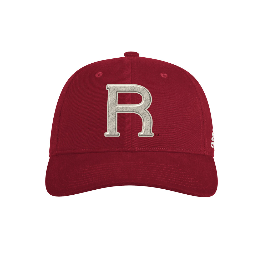 adidas Rutgers Scarlet Knights Slouch Stretch Cap Mens Red Athletic Casual H2538