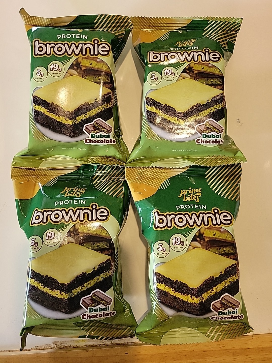 Limited EDITION Family 4 Pack Prime Bites Dubai Chocolate Brownies~Out of Stock~