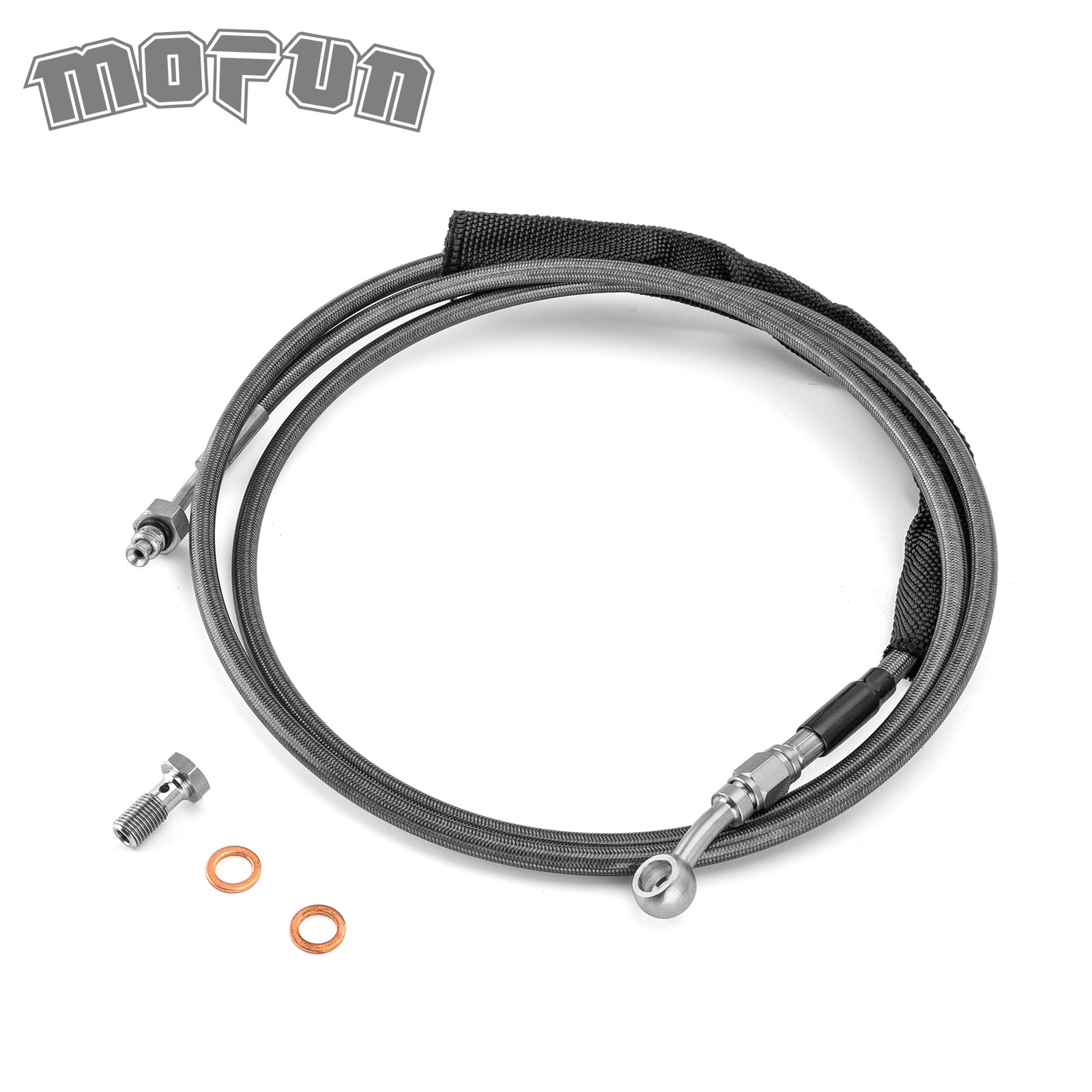 78" Black Braided Clutch Line For Harley Touring Freewheeler 37200129 11321592