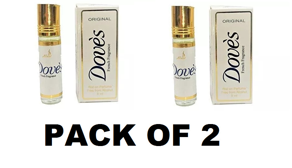 Original Dove's Soap unisex perfume body oil 0.27 OZ pack of 2