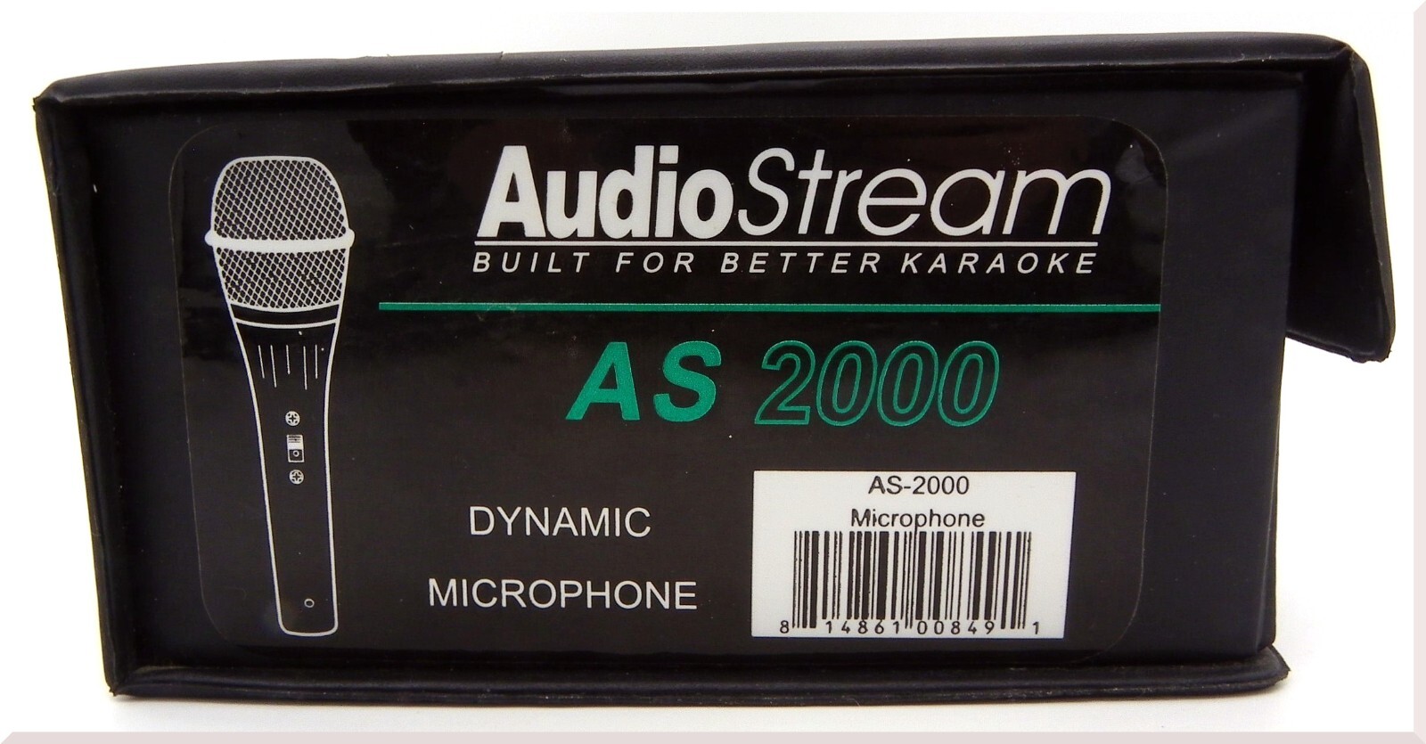 Black AudioStream Karaoke AS-2000 Dynamic With Microphone AS1000