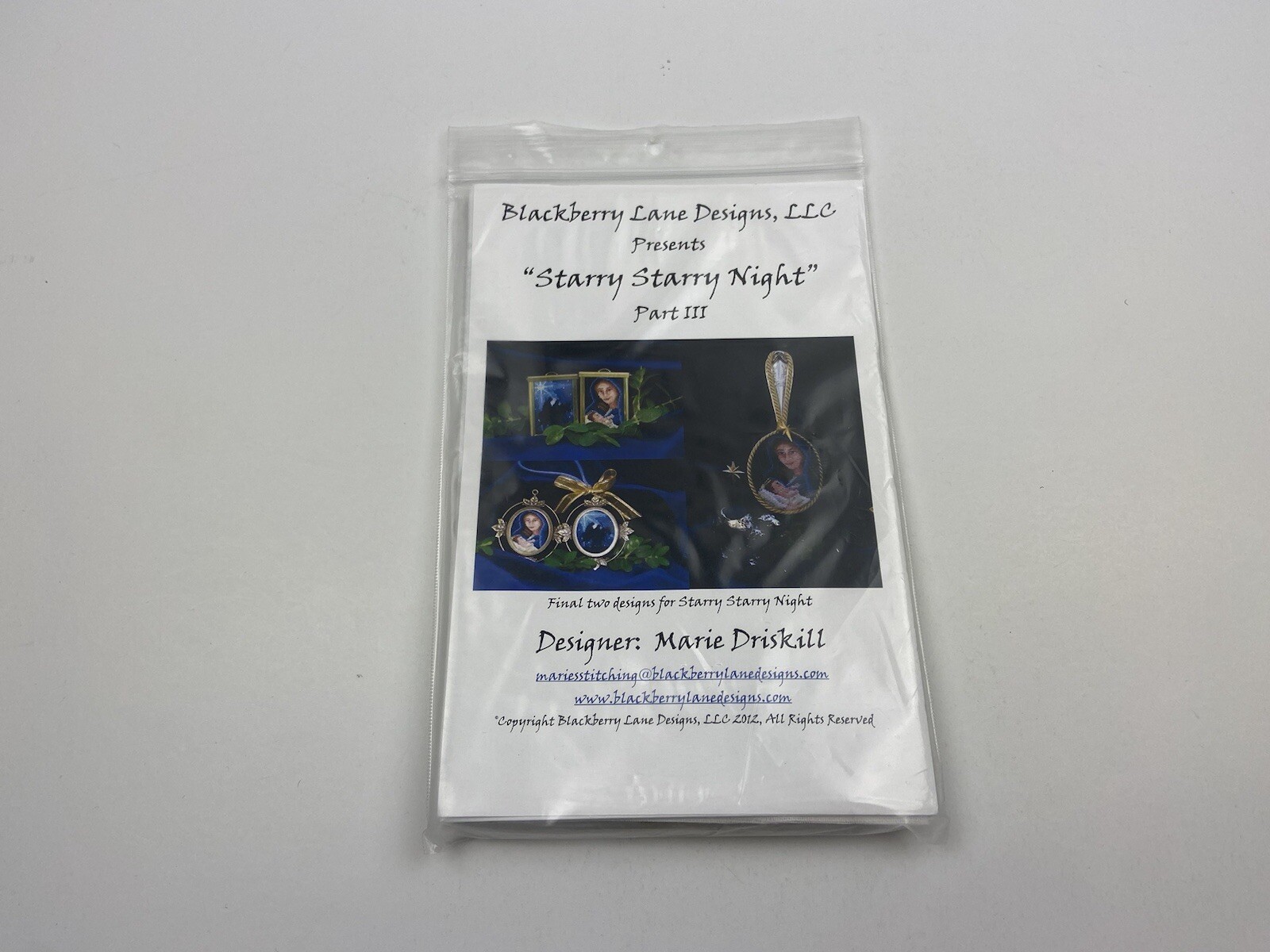 Blackberry Lane Design Starry Starry Night Part III Counted Cross Stitch Pattern