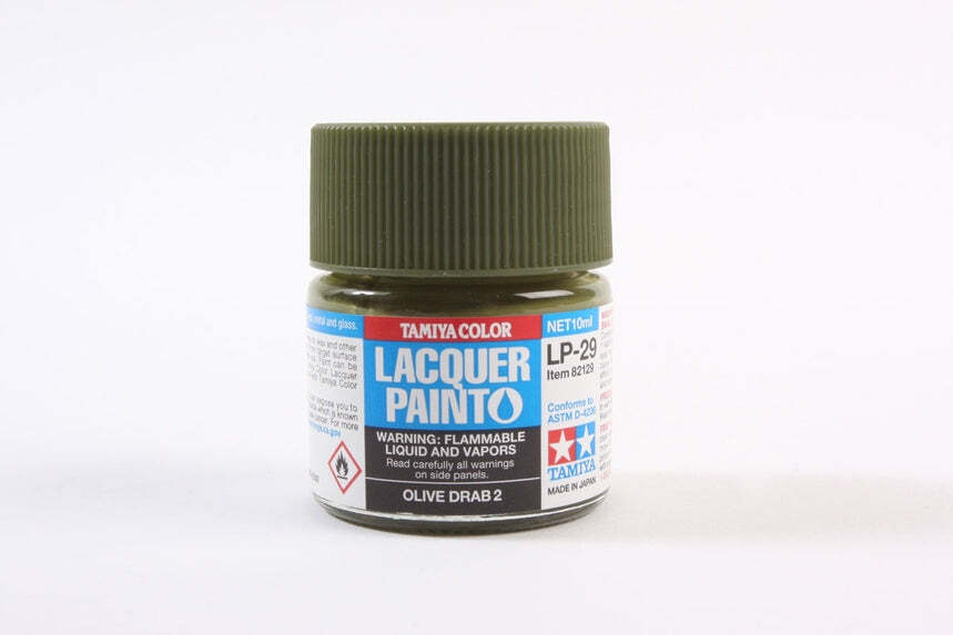 Tamiya 82129 LP-29 Olive Drab 2  Lacquer Paint 10ml TAM82129 - US