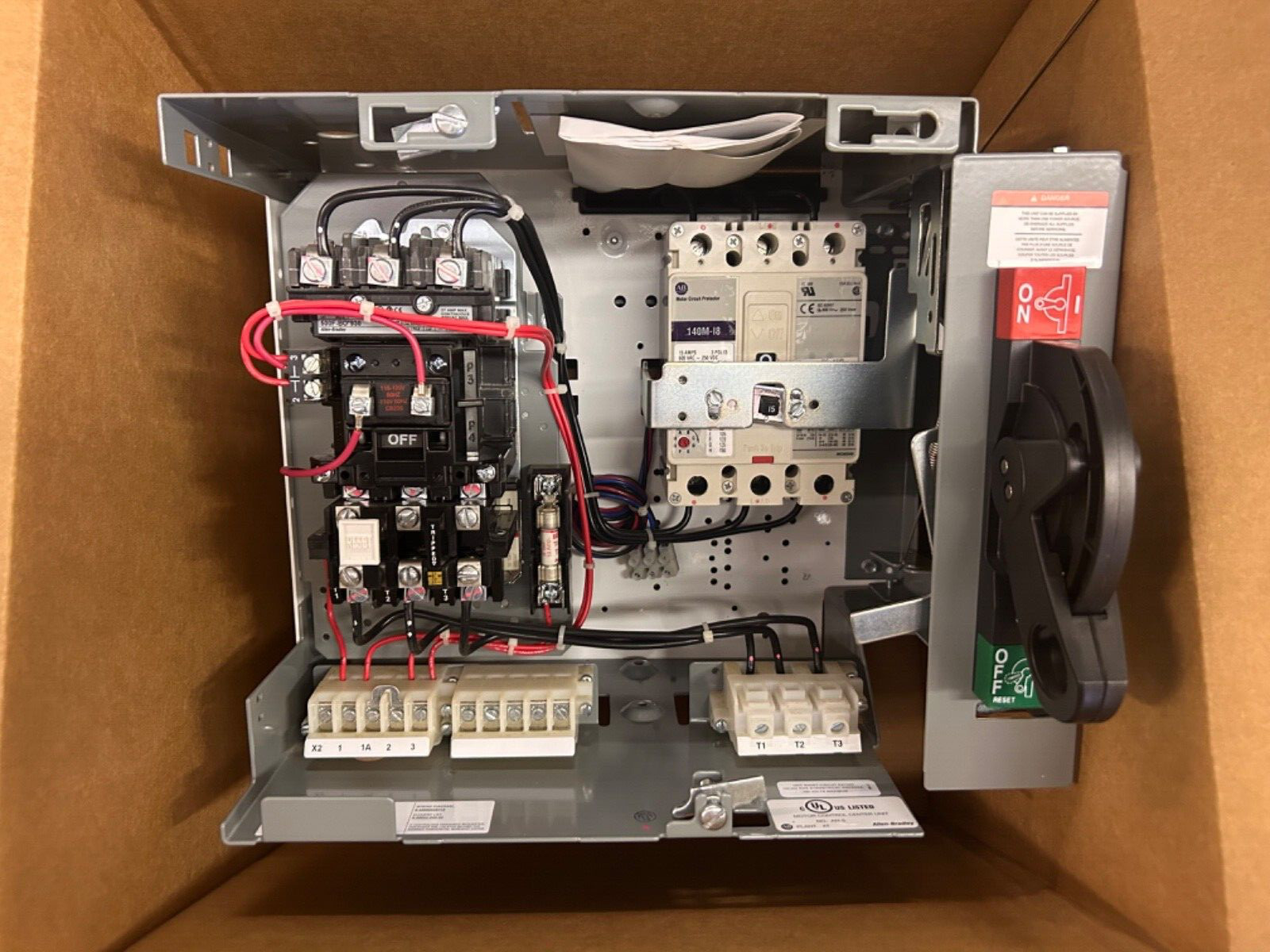 NEW ALLEN BRADLEY 2113B MCC 5HP SIZE 1 STARTER 15A BREAKER EUTECTIC OVERLOAD