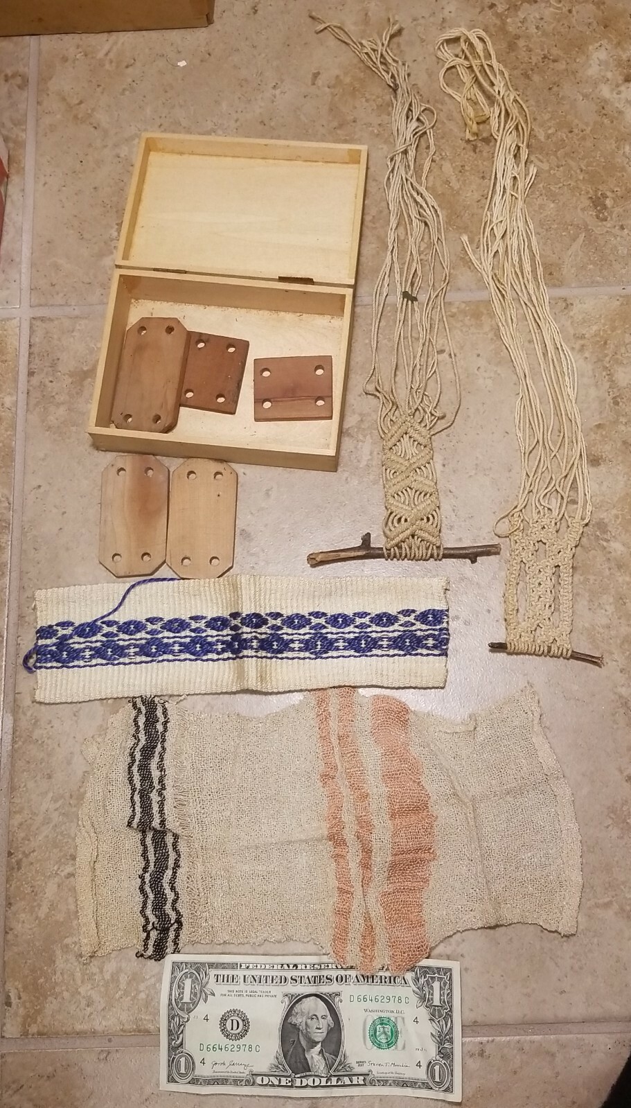 VTG Weaving loom, Handweaving set
