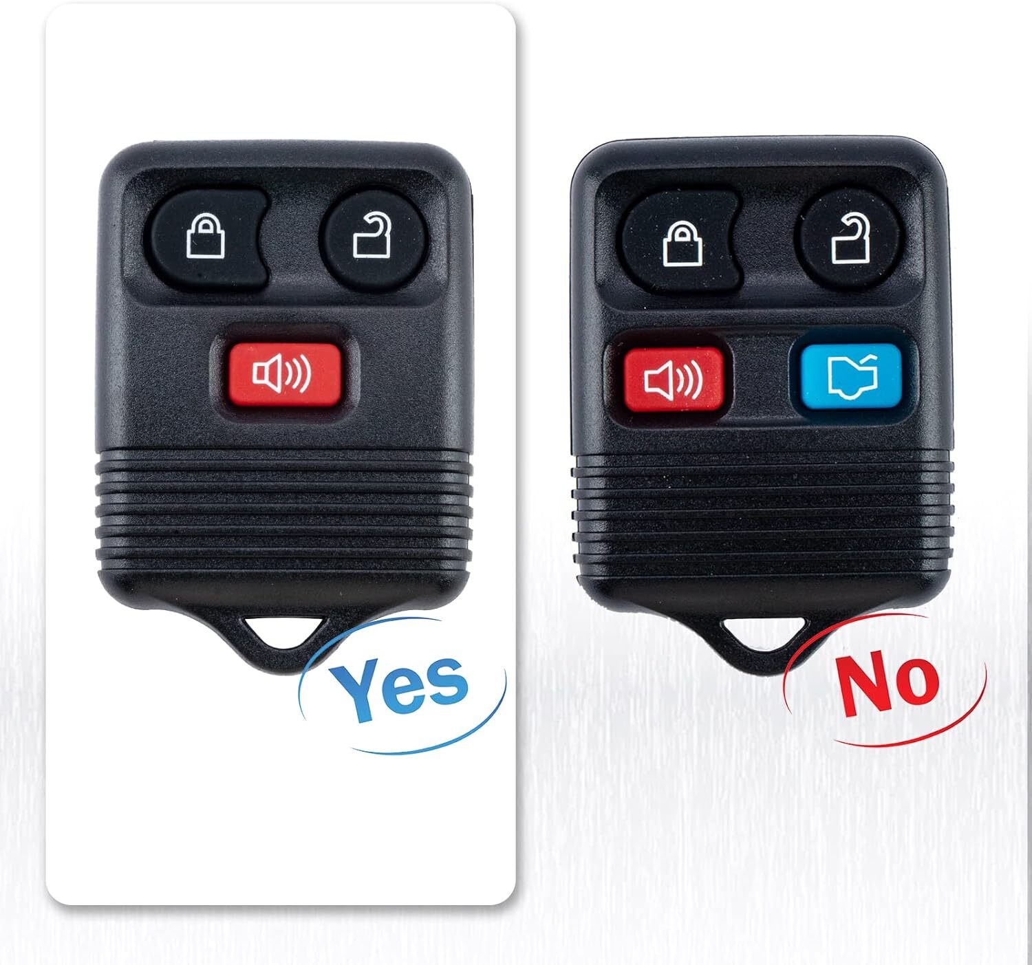 2 For 1999 2000 2001 2002 2003 2004 2005 2006 2007 Ford F-250 Remote Car Key Fob