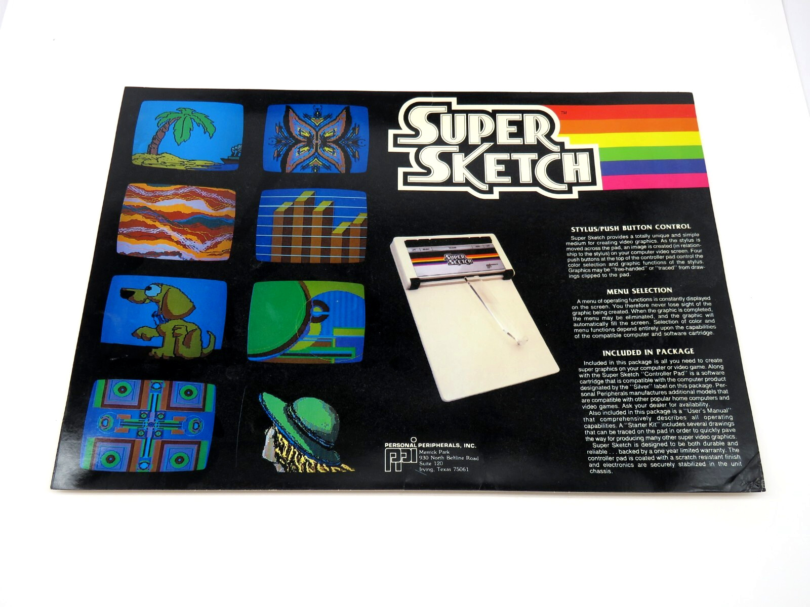 Super Sketch G2300 (1984) for Atari Home Computers Video Graphics #1
