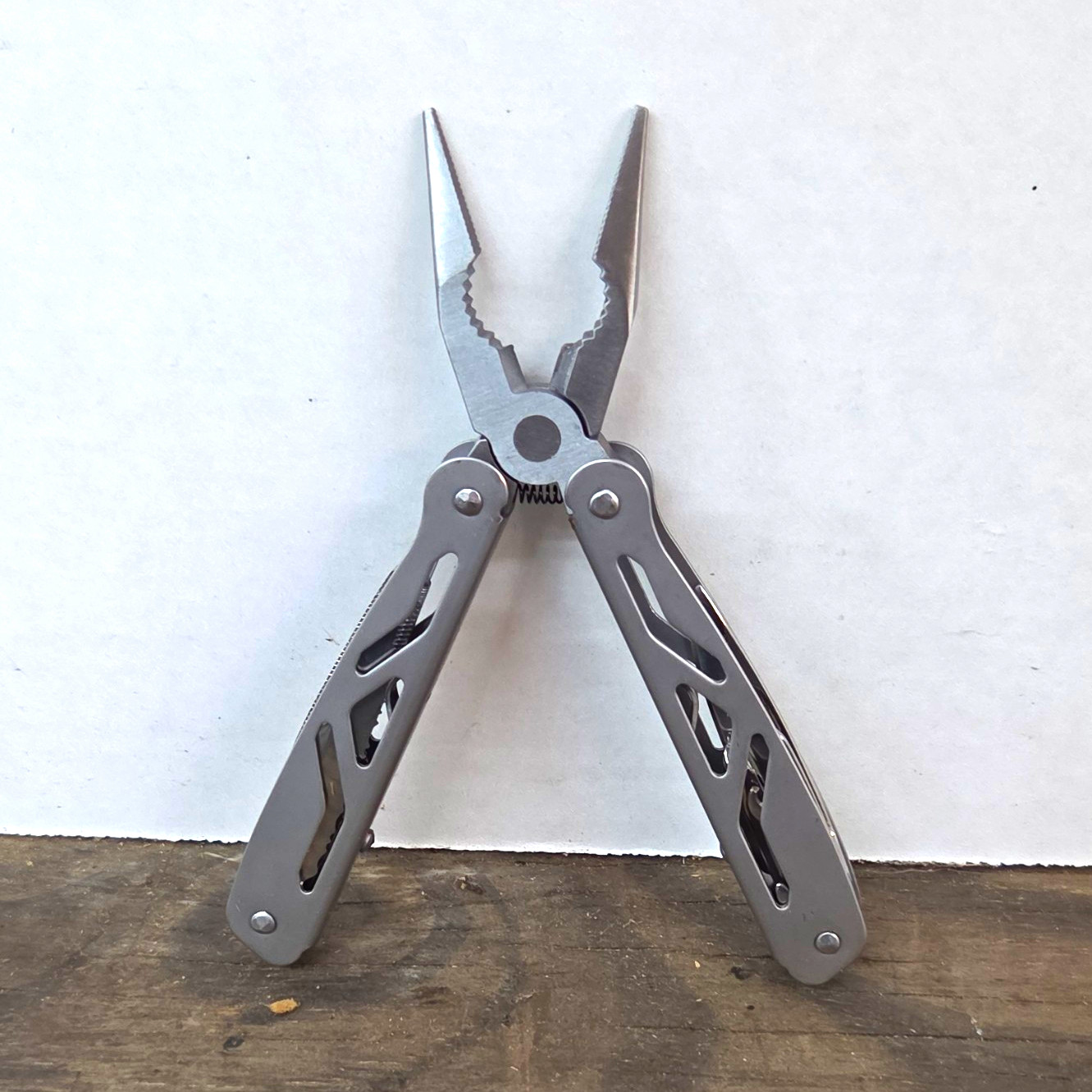 Ozark Trail Multitool Pliers, Stainless Steel, Metal Handle, Black Sheath