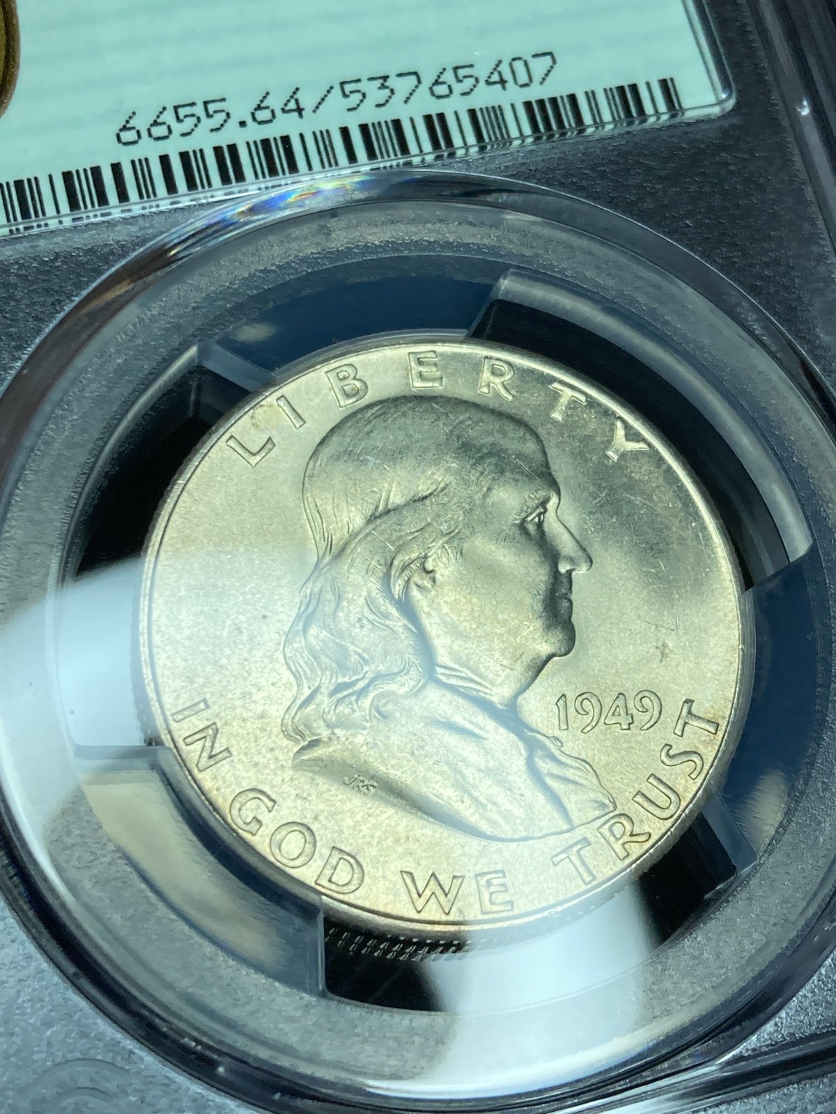 1949-S High-End PCGS MS64 Franklin Half Dollar | Luster | 40th Anniversary Label