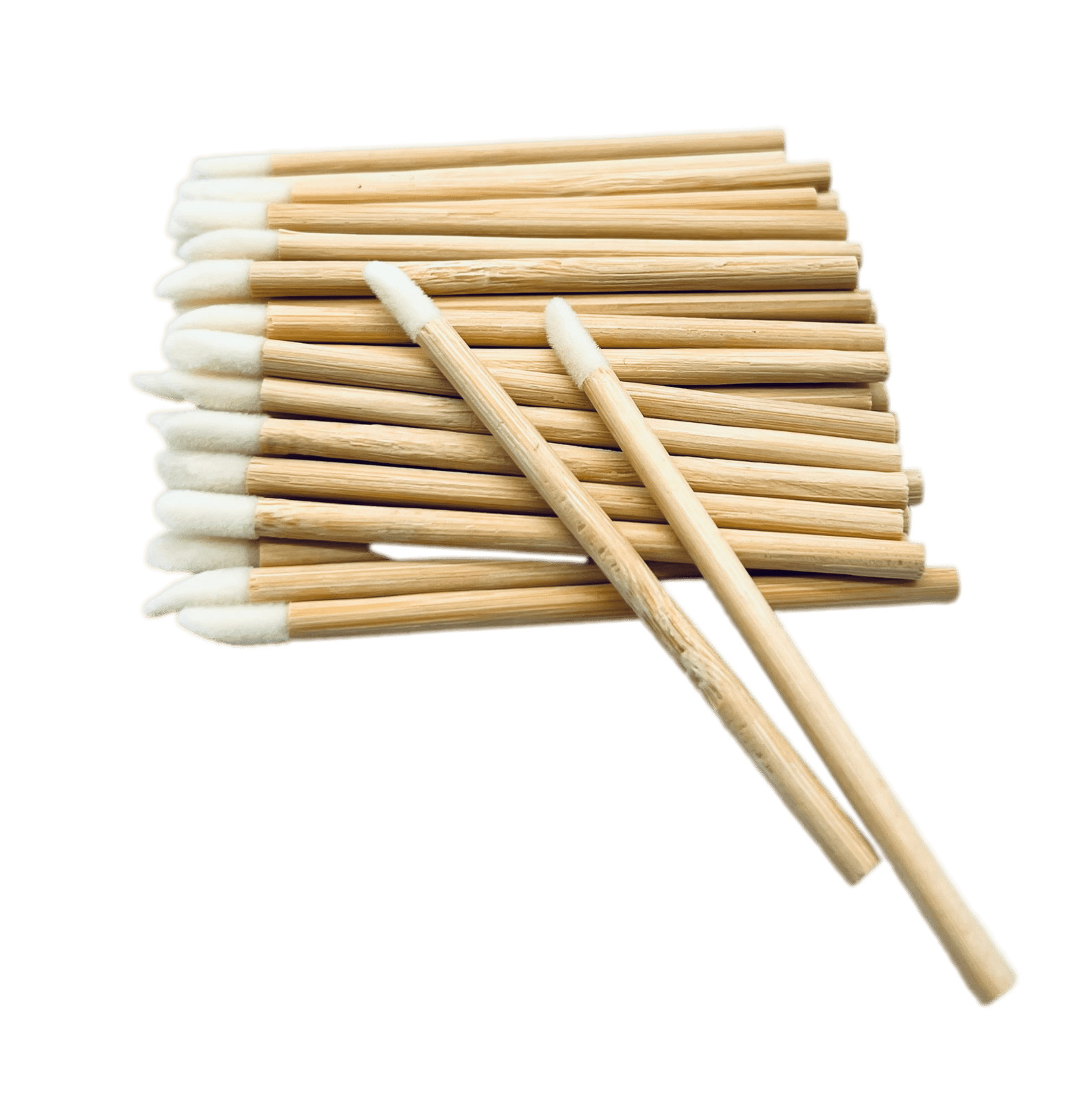 VIP - Eyelash accessories-Lip Brush with Bamboo Handle 50 pcs/bag