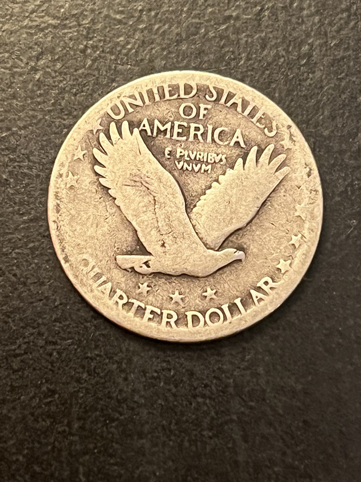 1927-D Standing Liberty Quarter - 90% silver- semi key date