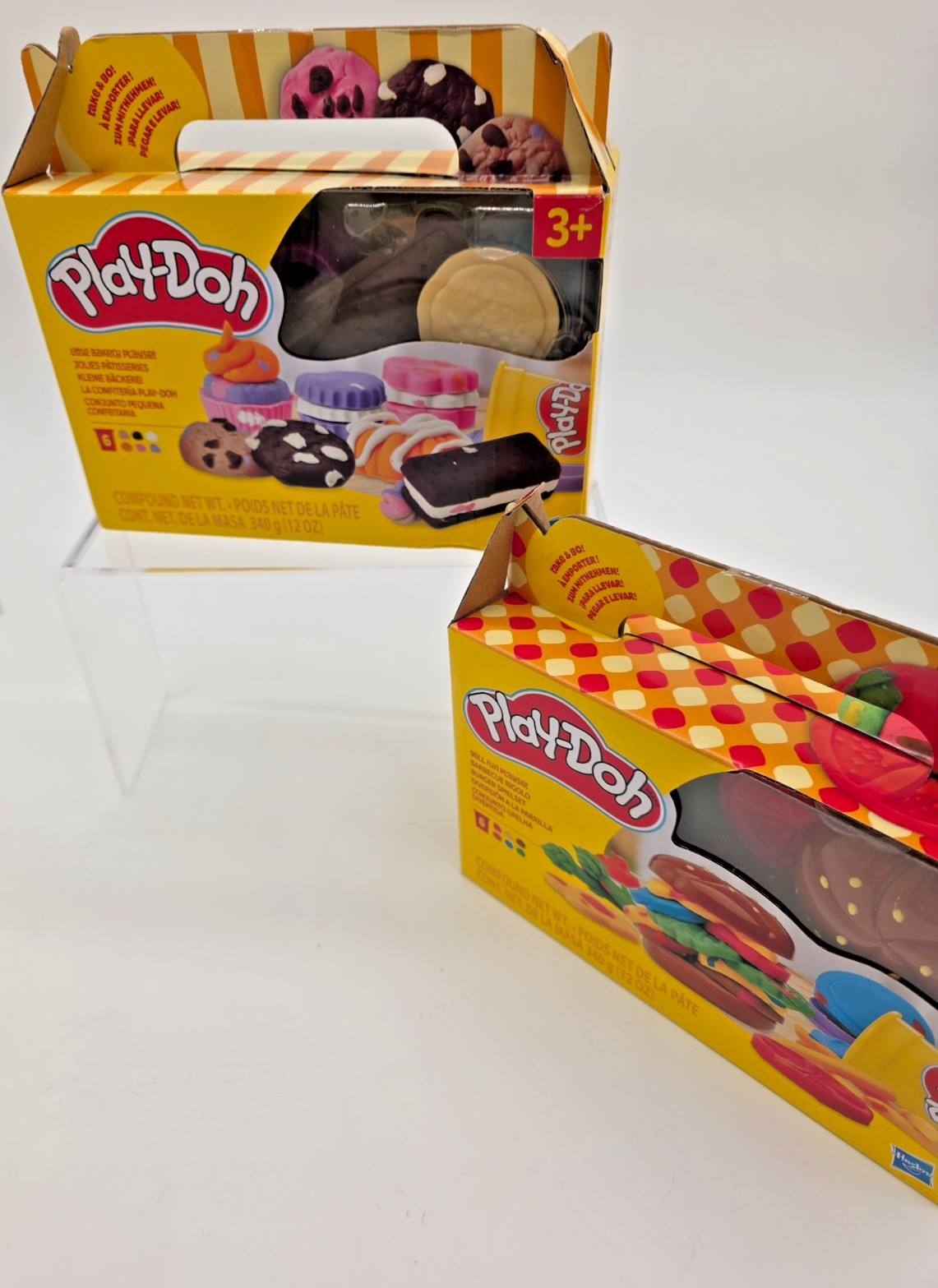 Play-Doh Food Playset Lot Bakery & Grill Fun 12 Cans Total NEW Sealed